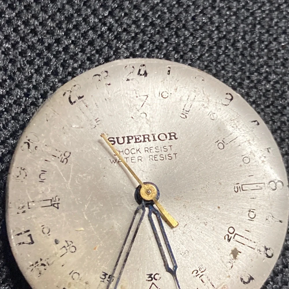 Superior Watch Corp vintage watch parts/restore lot, 17 jewels, swiss